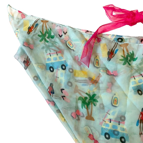 Unique Vintage Retro Vintage Barbie Print Blue Camper Adventure Print - Picture 3 of 4